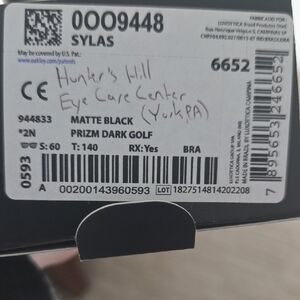 Oakley Matte Black Prizm Dark Golf Glasses